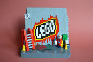if banksy started building in LEGO