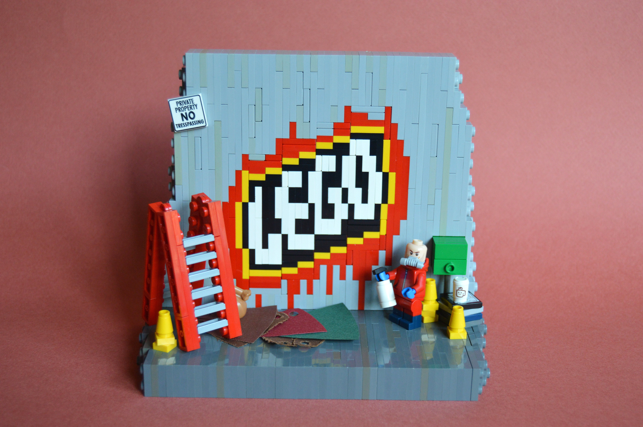 if banksy started building in LEGO