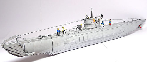 U-Boat type VIIc 1:50 Scale LEGO Model